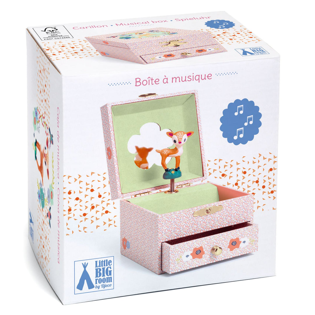 Djeco Wooden Musical Jewellery Box – The Woodland Fawn