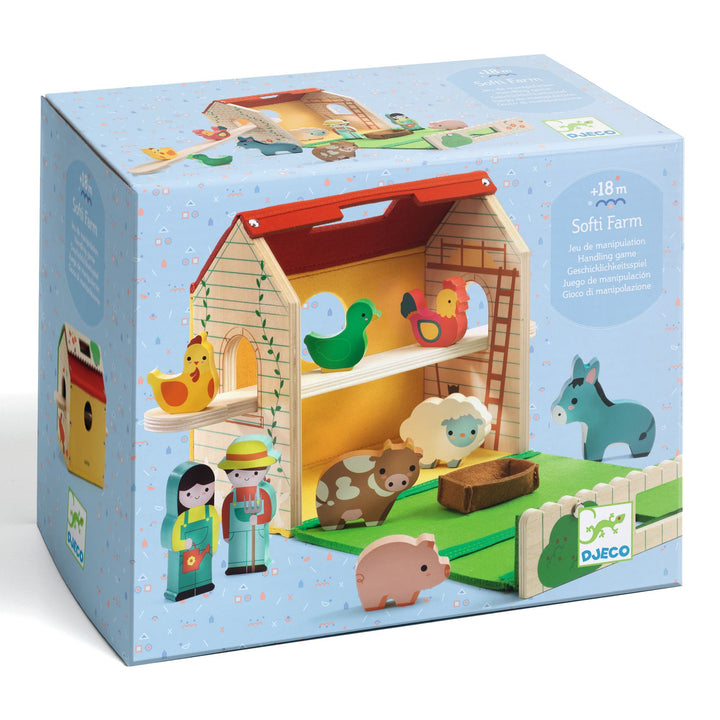 Djeco My First Portable Play Softi Farm