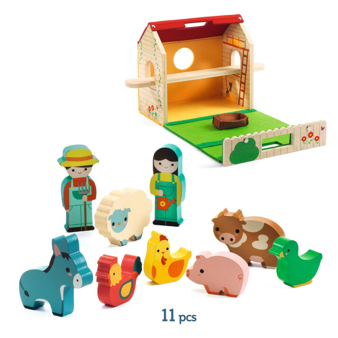 Djeco My First Portable Play Softi Farm
