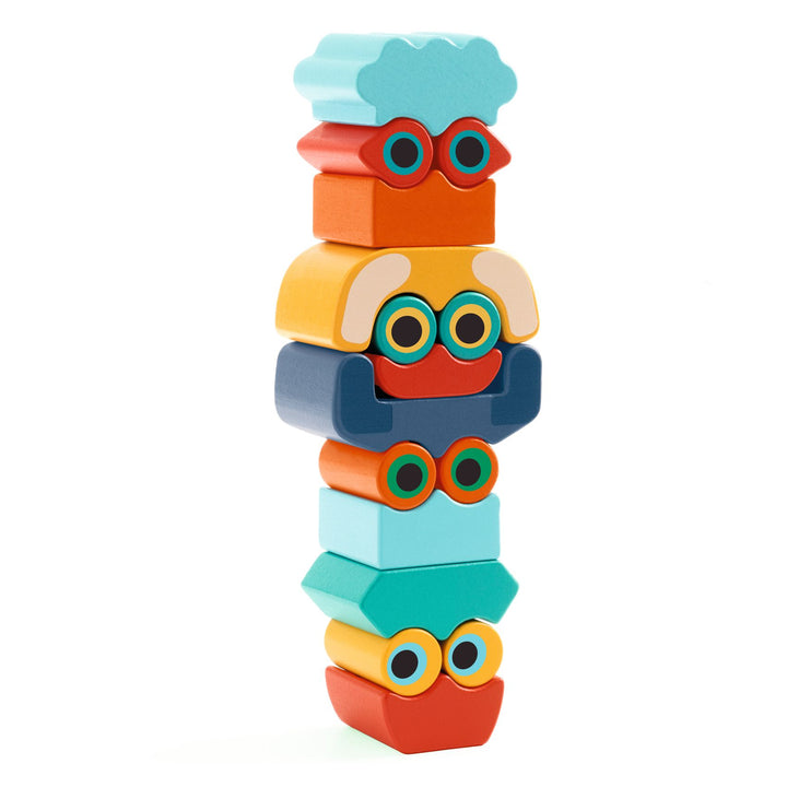 Djeco Ze Faces Wooden Blocks