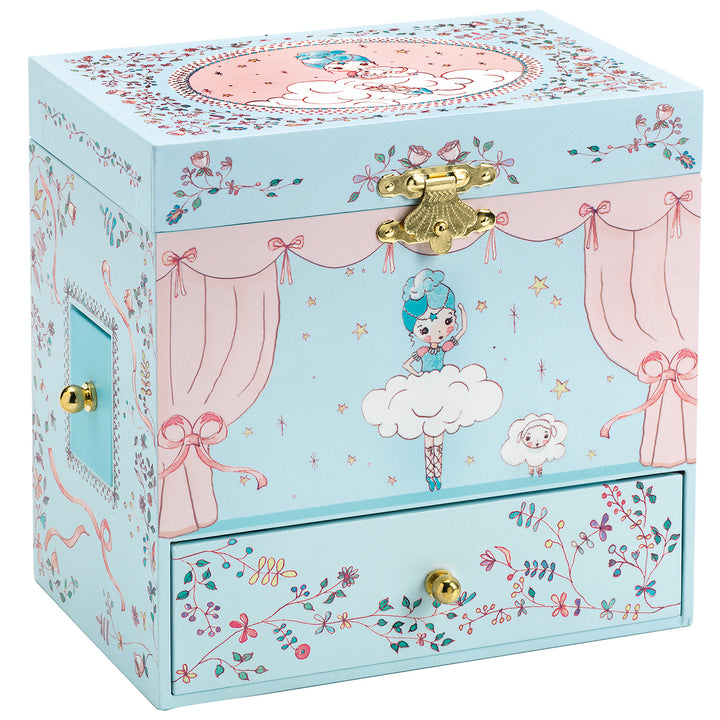 Djeco Wooden Musical Jewellery Box – Ballerina on Stage