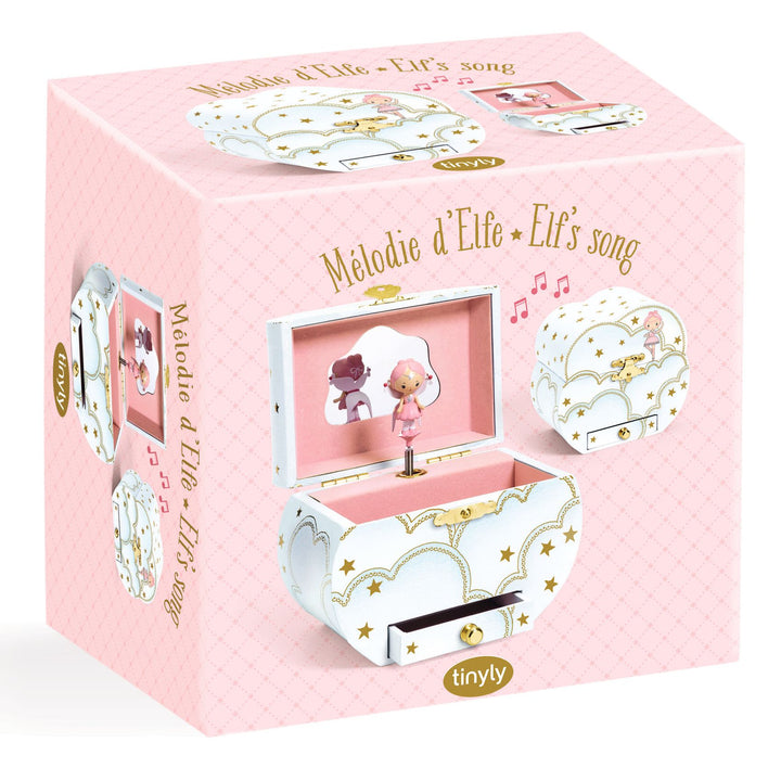 Djeco Tinyly Wooden Musical Jewellery Box – Elfe’s Song