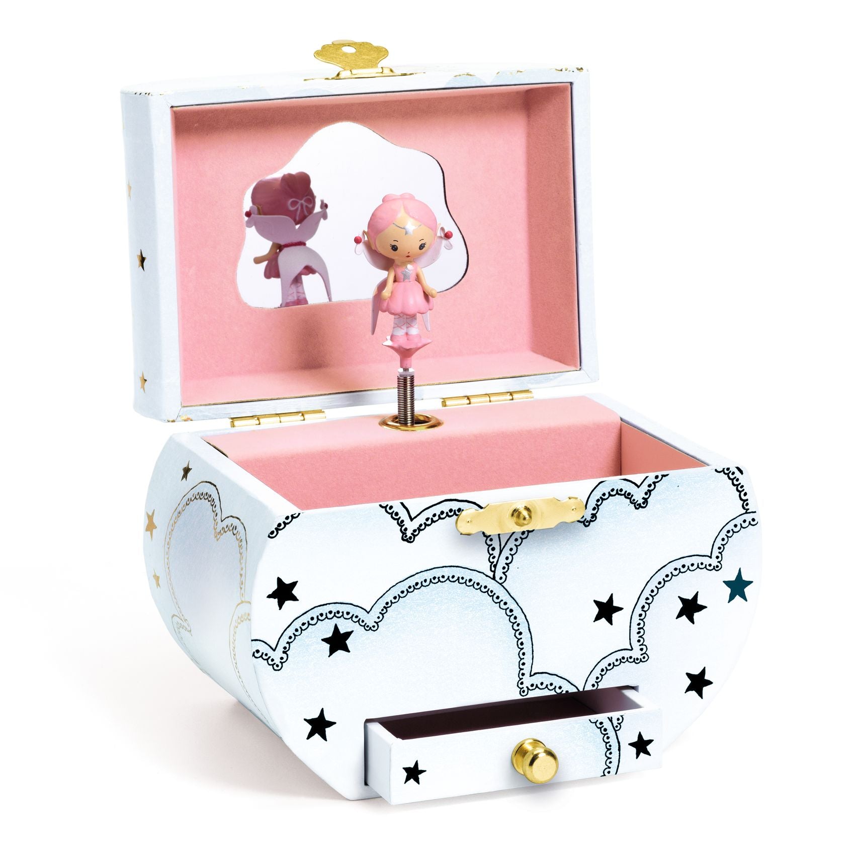 Djeco Tinyly Wooden Musical Jewellery Box – Elfe’s Song