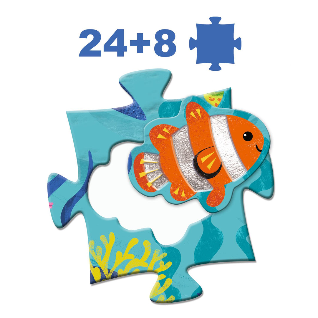 Djeco Giant Under The Sea Puzzle – 24 Piece