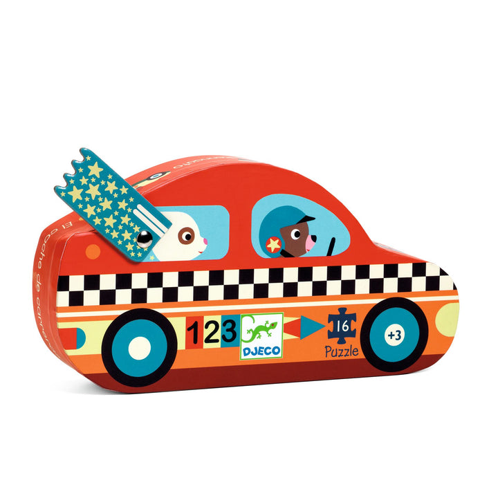 Djeco The Racing Car Puzzle – 16 Piece