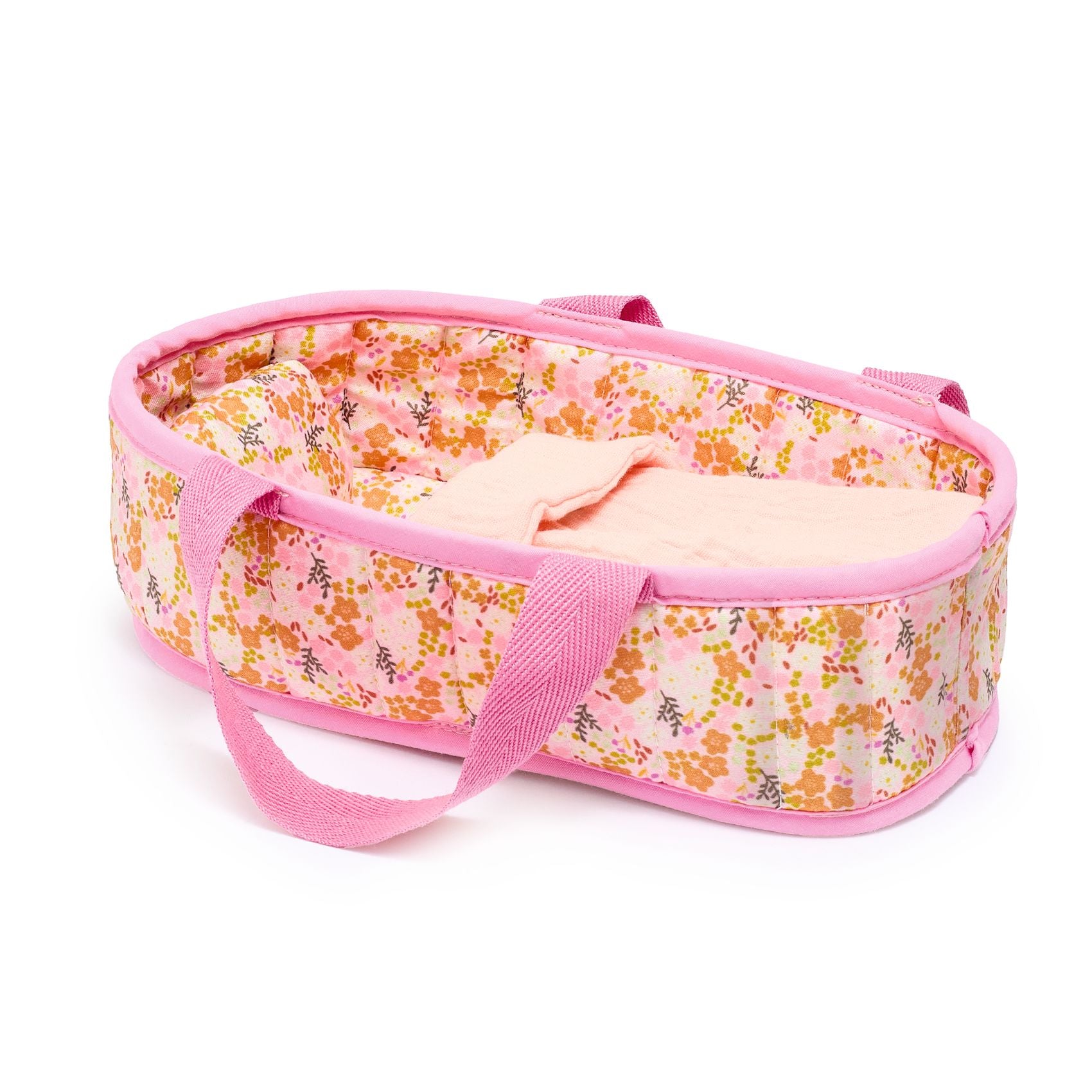 Djeco Pomea Soft Body Mini Baby Girl Doll with Bassinet – Barbara