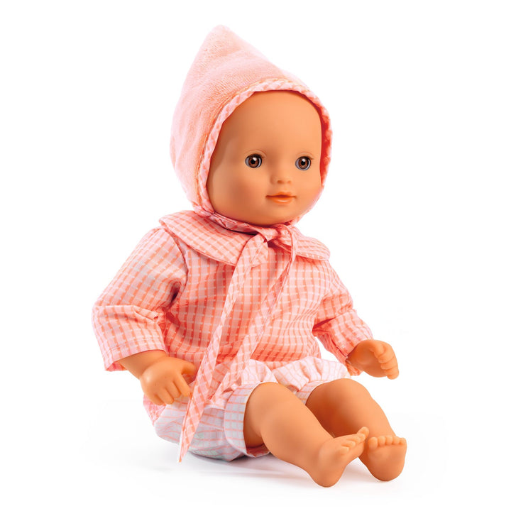Djeco Pomea Soft Body Baby Girl Doll – Rose