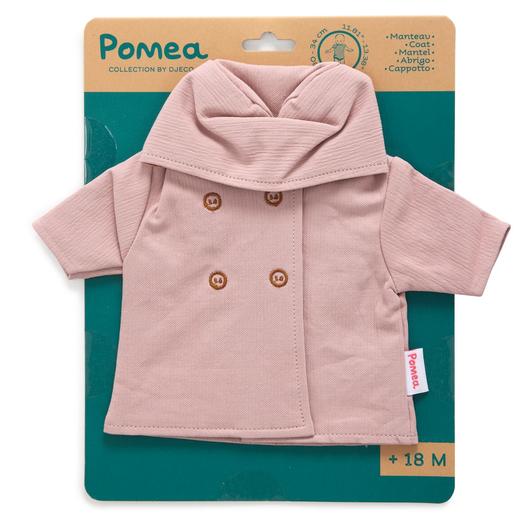 Djeco Pomea Baby Doll Hooded Coat by Petit Pan