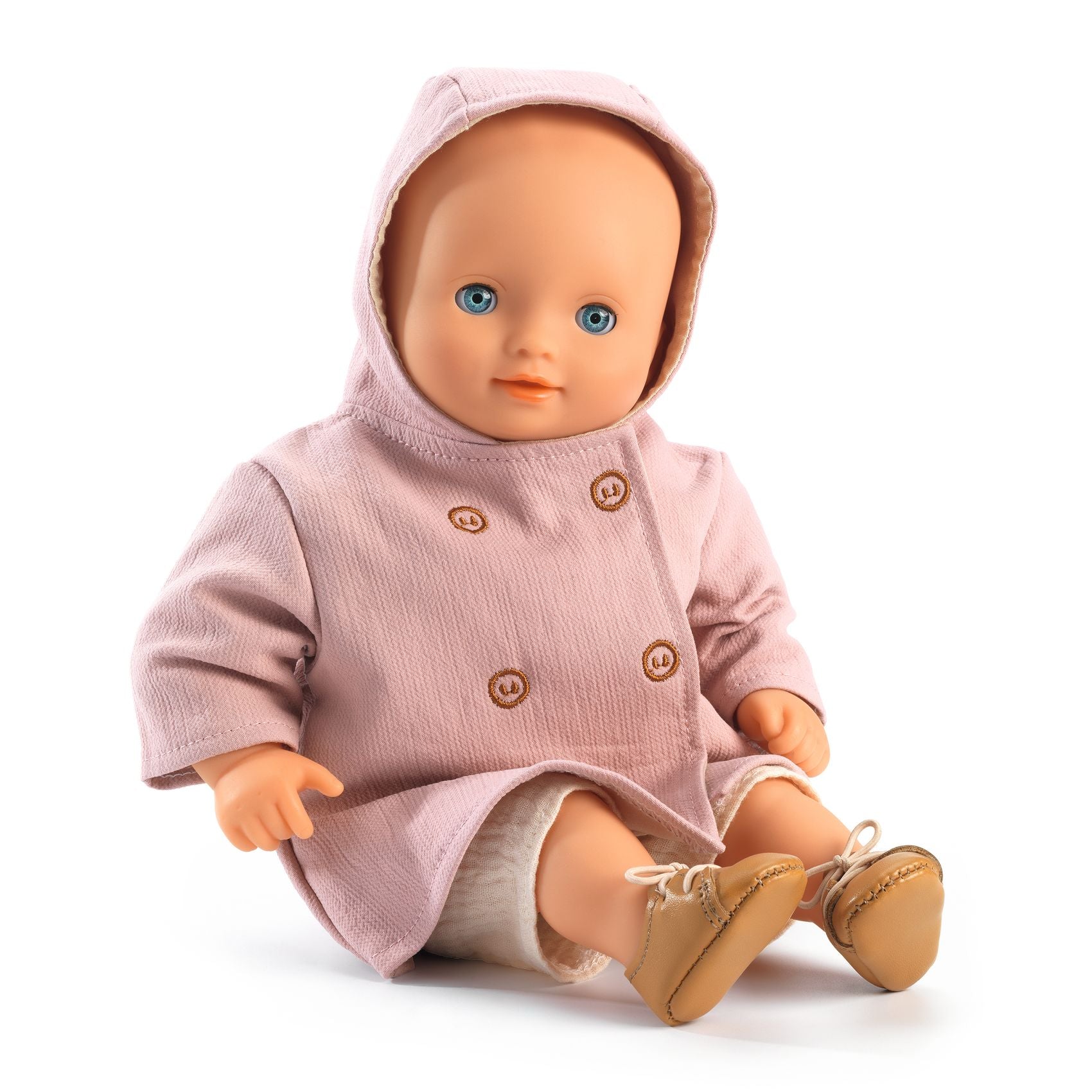 Djeco Pomea Baby Doll Hooded Coat by Petit Pan