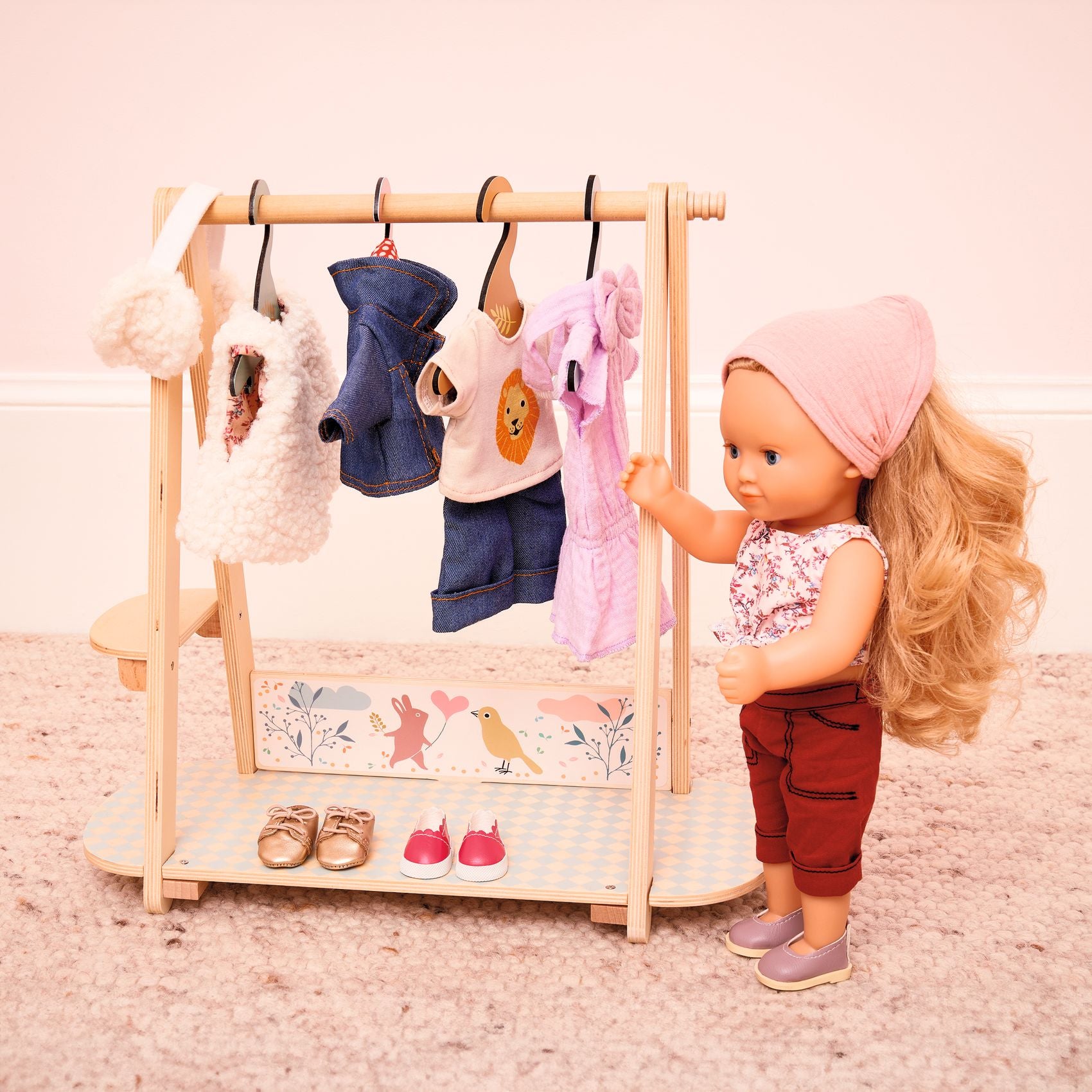Djeco Pomea Standing Baby Girl Doll – Lovely Marie