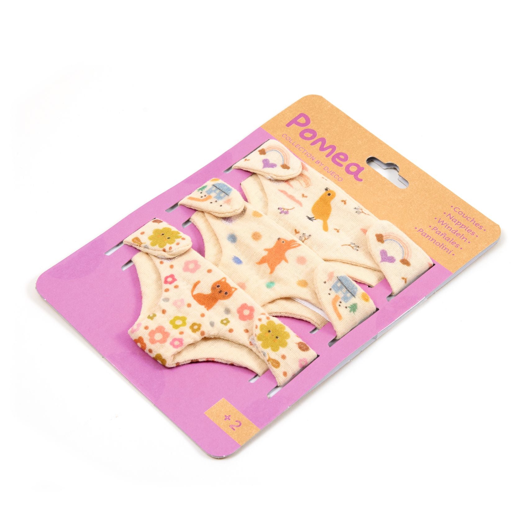 Djeco Pomea Baby Doll Nappies – 3 Pack