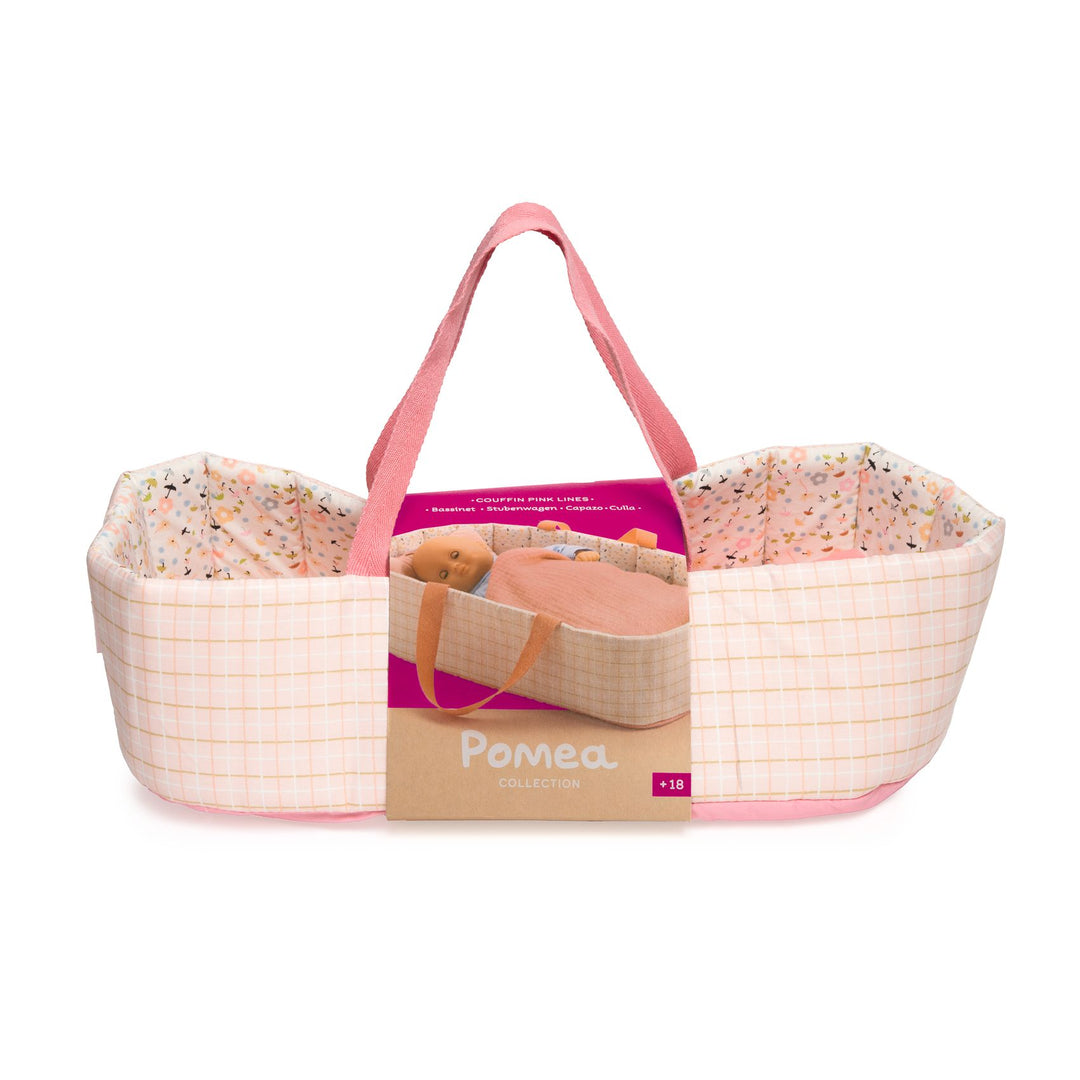 Djeco Pomea Baby Doll Bassinet – Pink