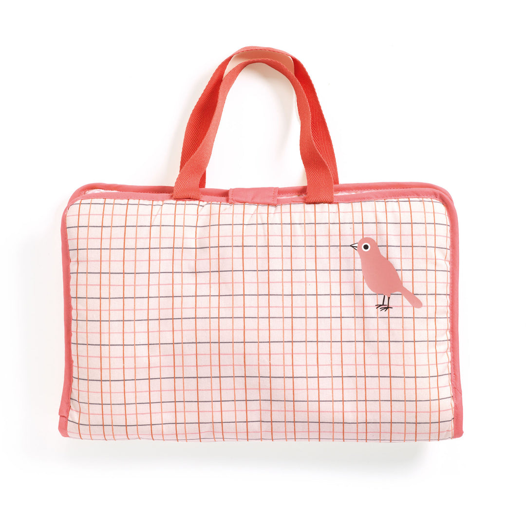 Djeco Pomea Doll Changing Bag Set – Pink Peak