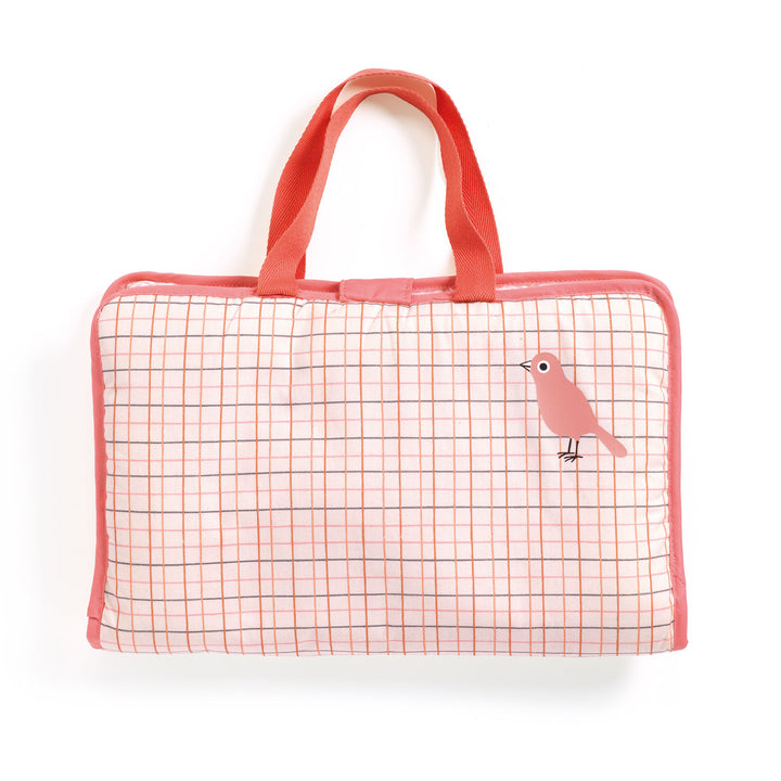Djeco Pomea Doll Changing Bag Set – Pink Peak