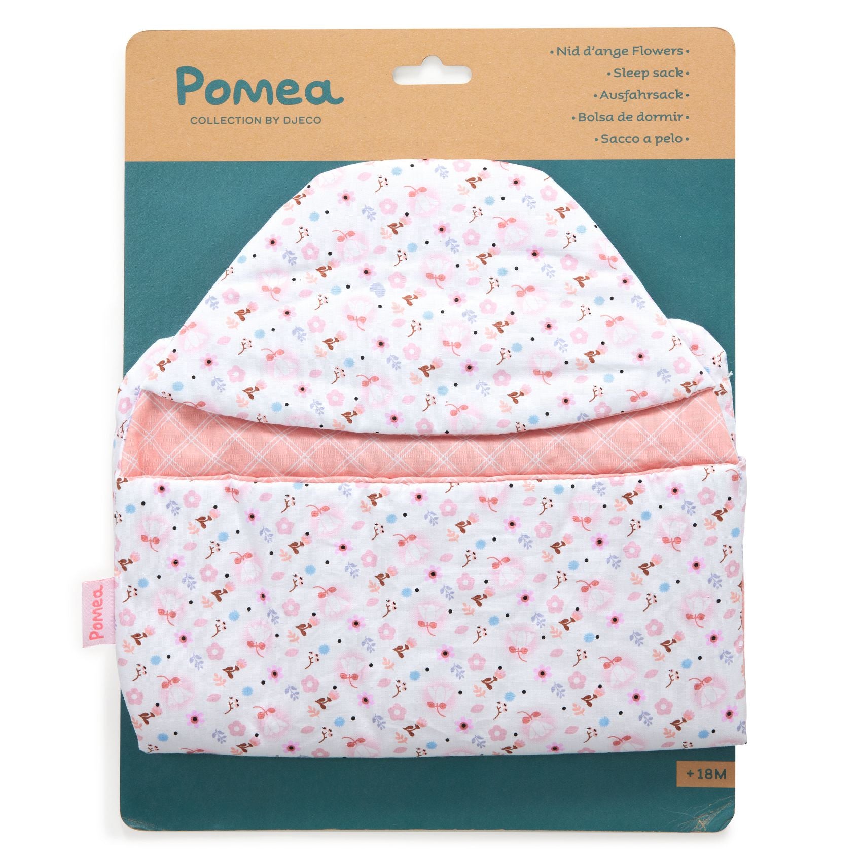 Djeco Pomea Doll Sleep Sack – Flowers