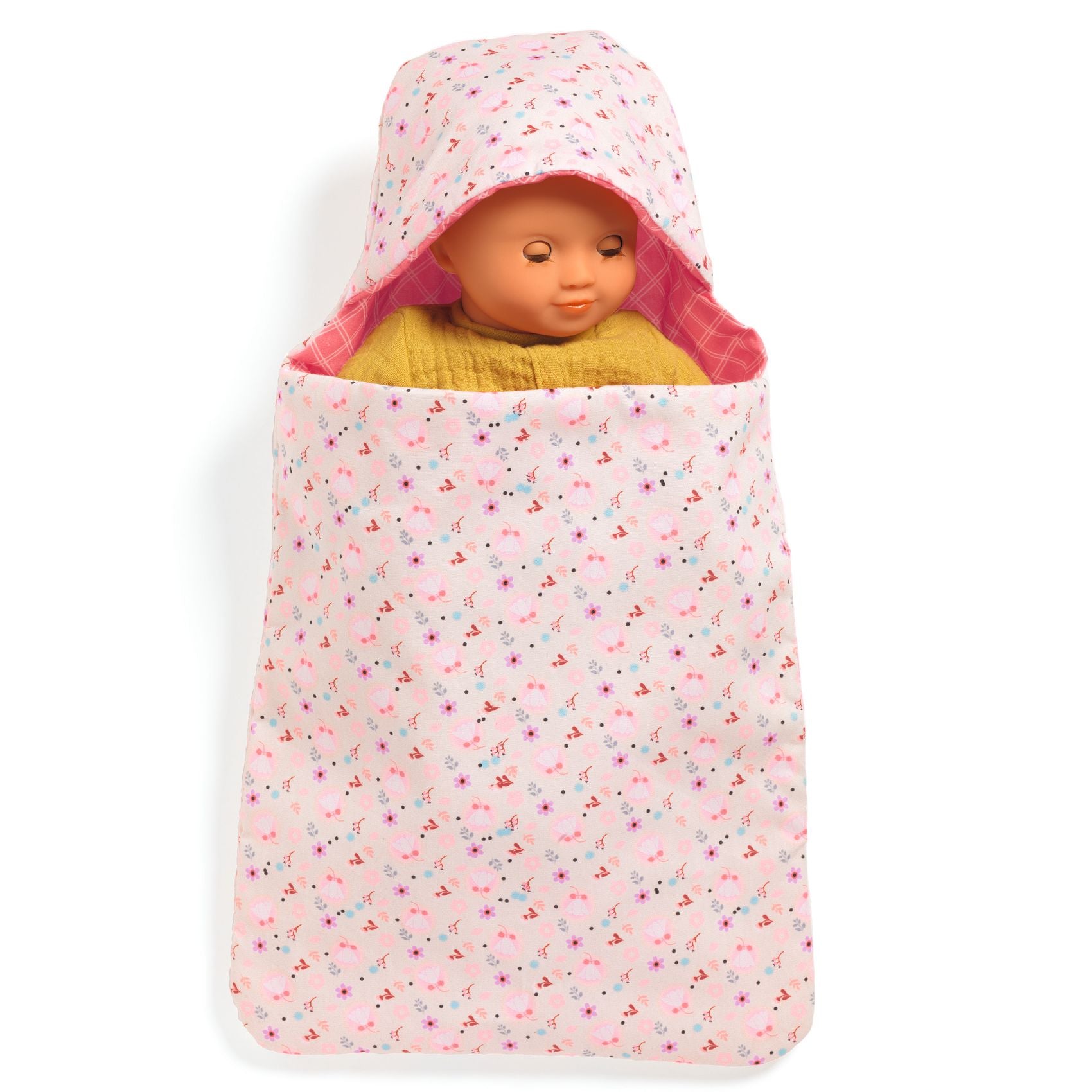 Djeco Pomea Doll Sleep Sack – Flowers