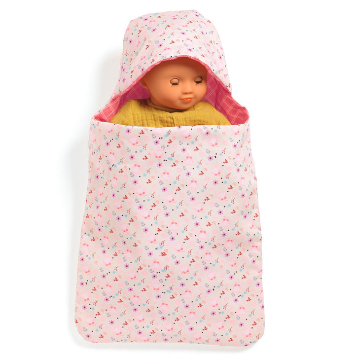 Djeco Pomea Doll Sleep Sack – Flowers