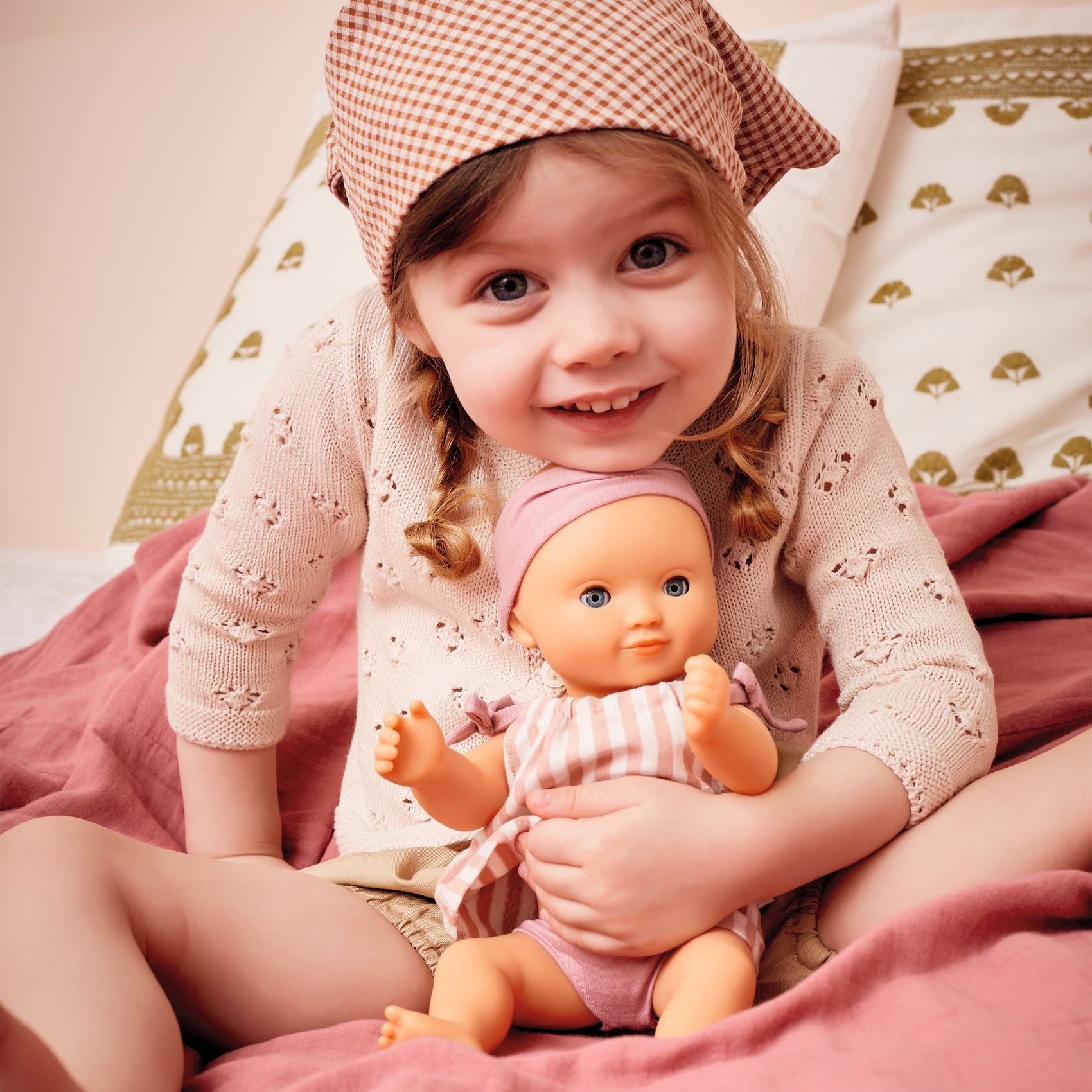 Djeco Pomea Baby Girl Bath Doll – Prune