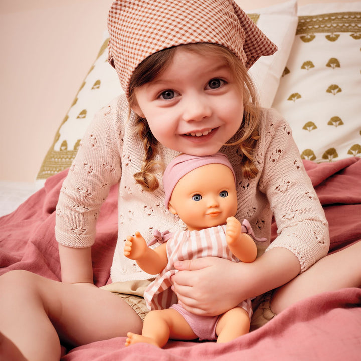 Djeco Pomea Baby Girl Bath Doll – Prune