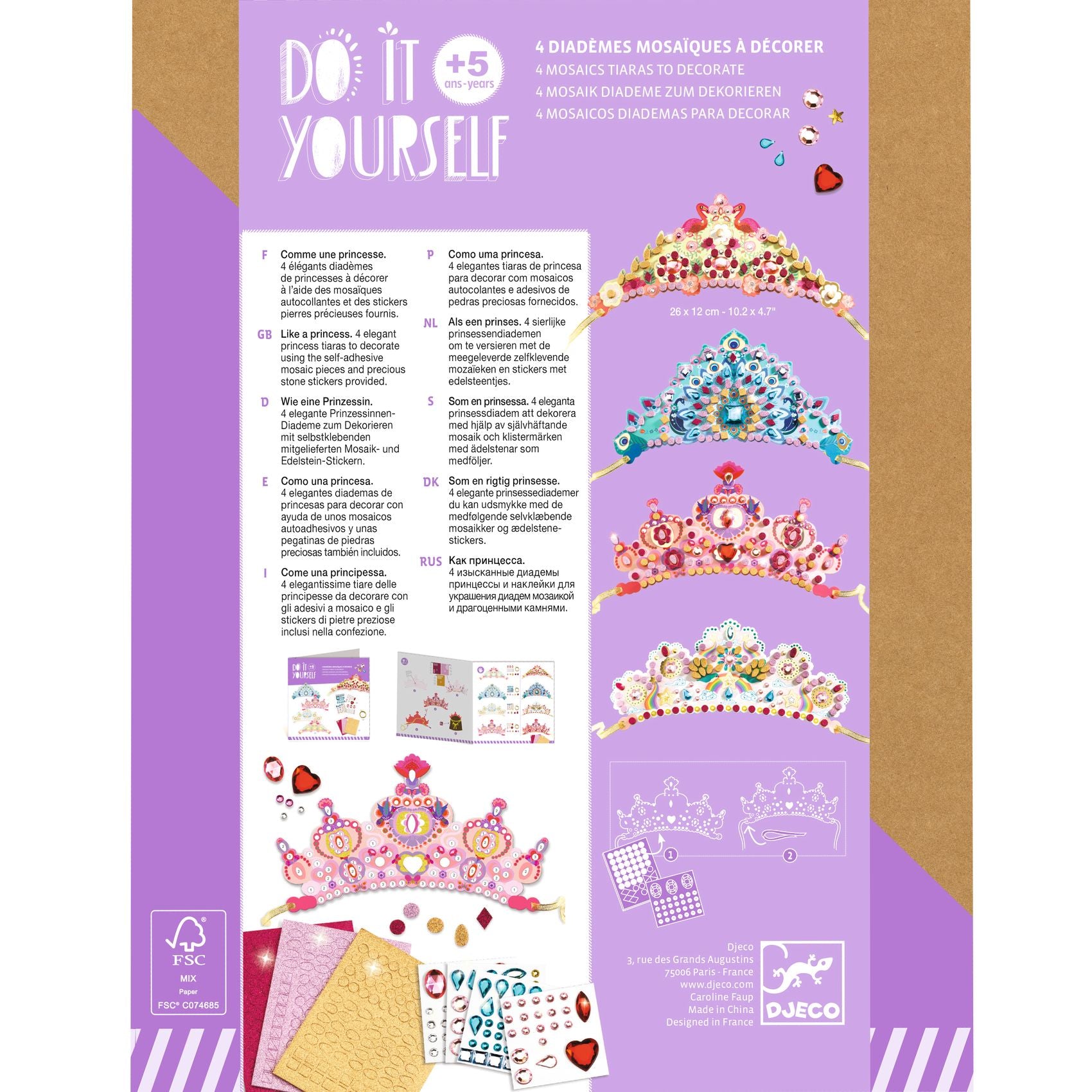 Djeco Do It Yourself – Like a Princess Tiaras