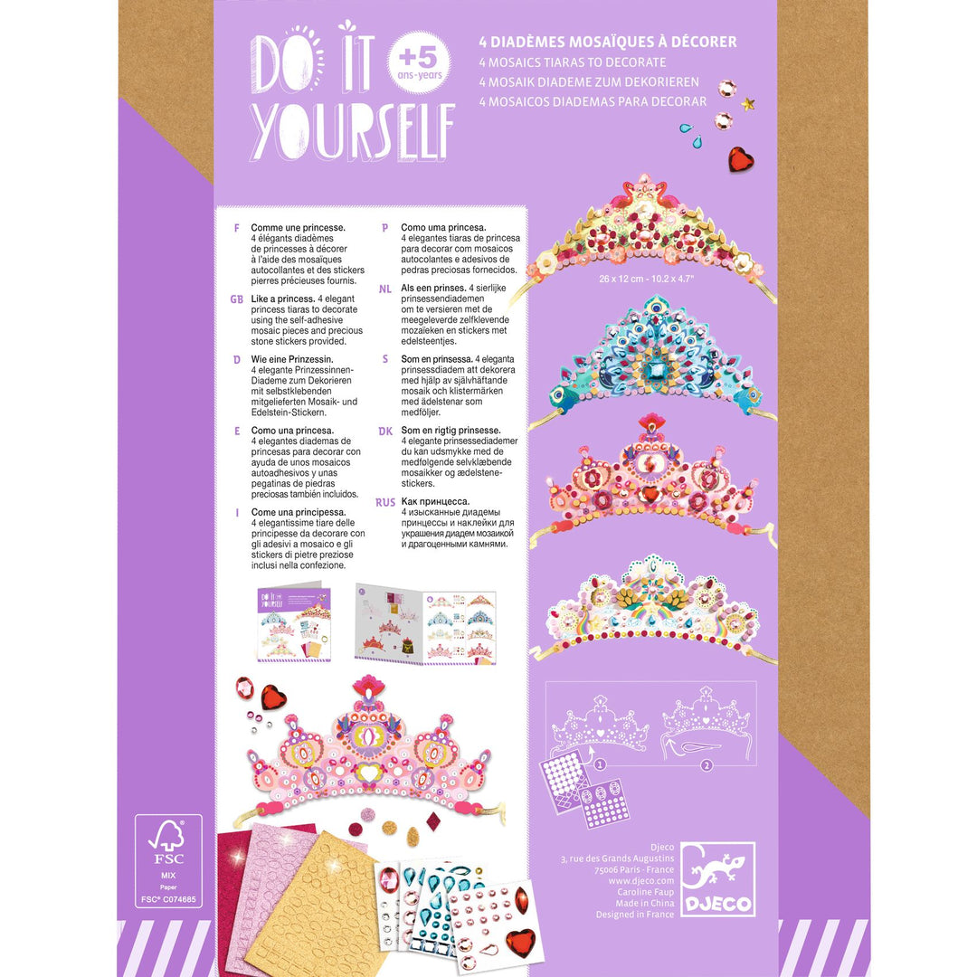 Djeco Do It Yourself – Like a Princess Tiaras