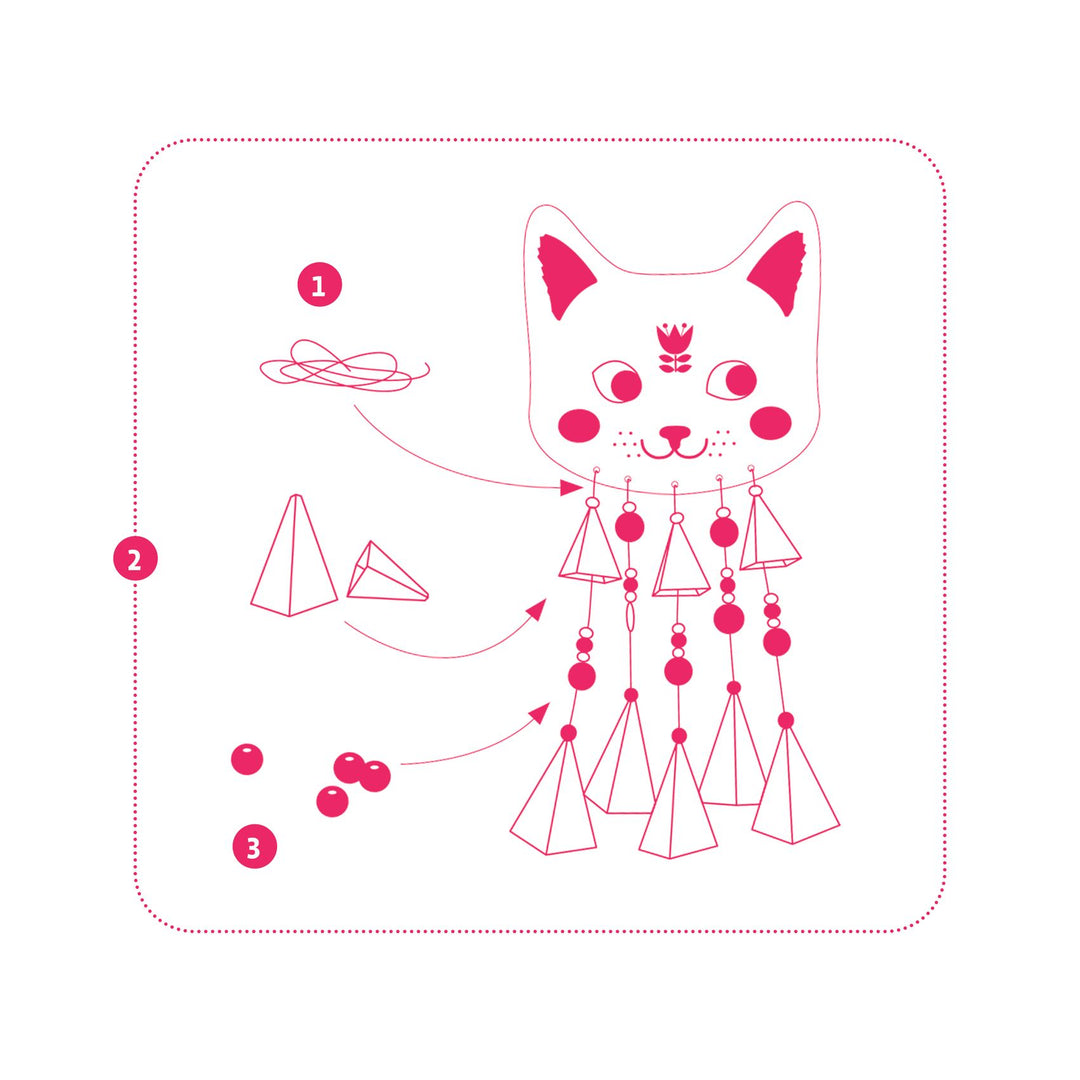 Djeco Do It Yourself Wind Chime – Kitty