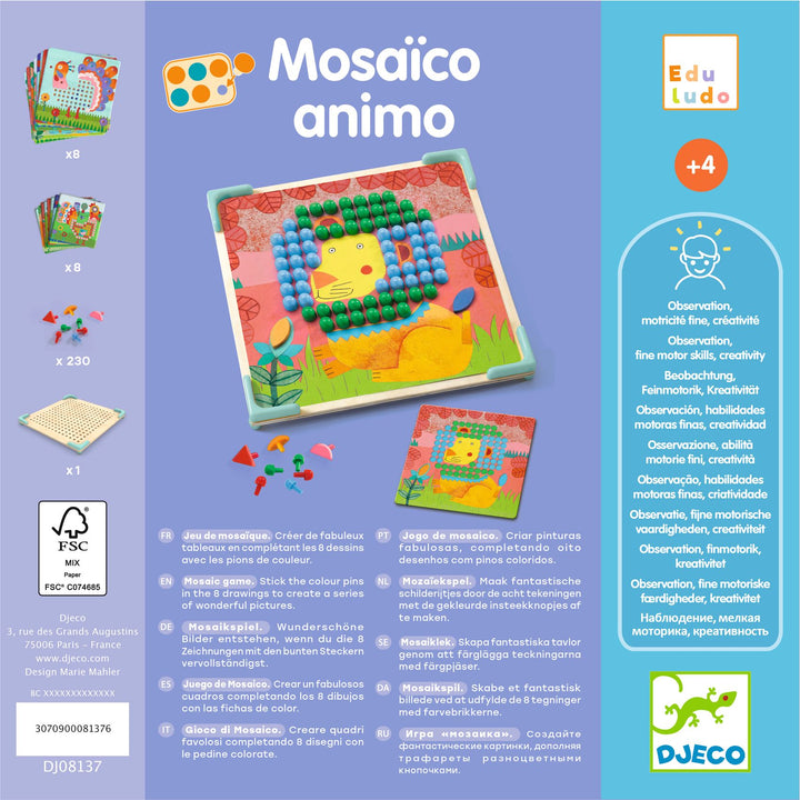 Djeco Mosaico Animo Pegboard