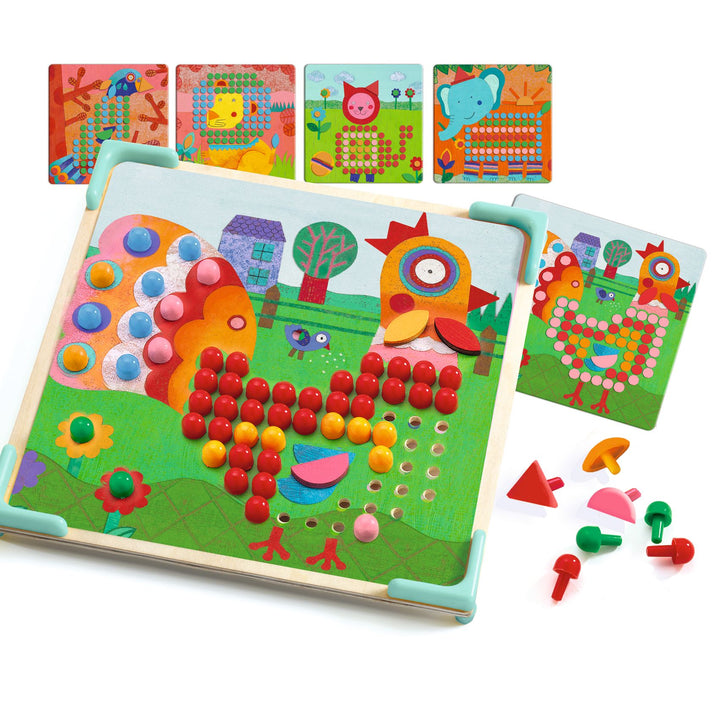 Djeco Mosaico Animo Pegboard