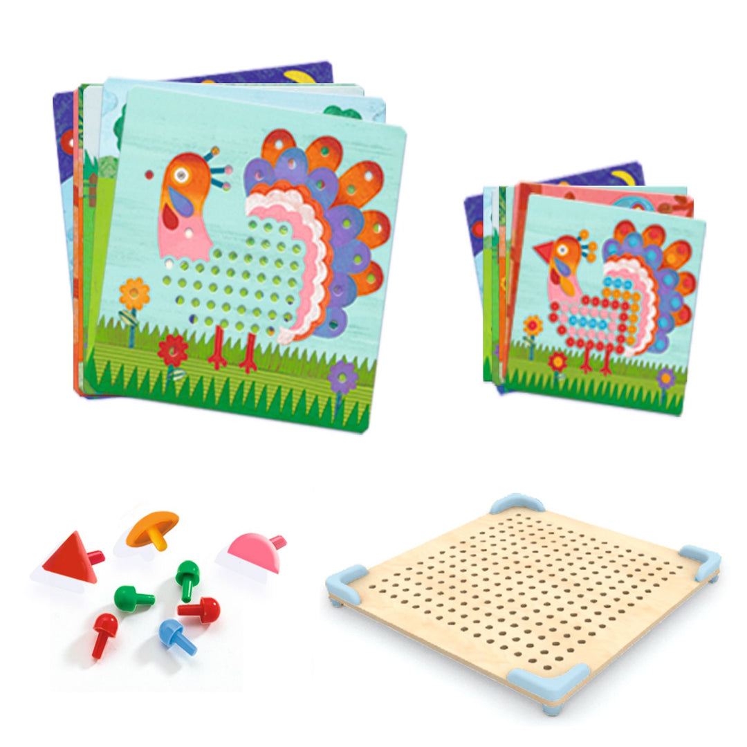 Djeco Mosaico Animo Pegboard