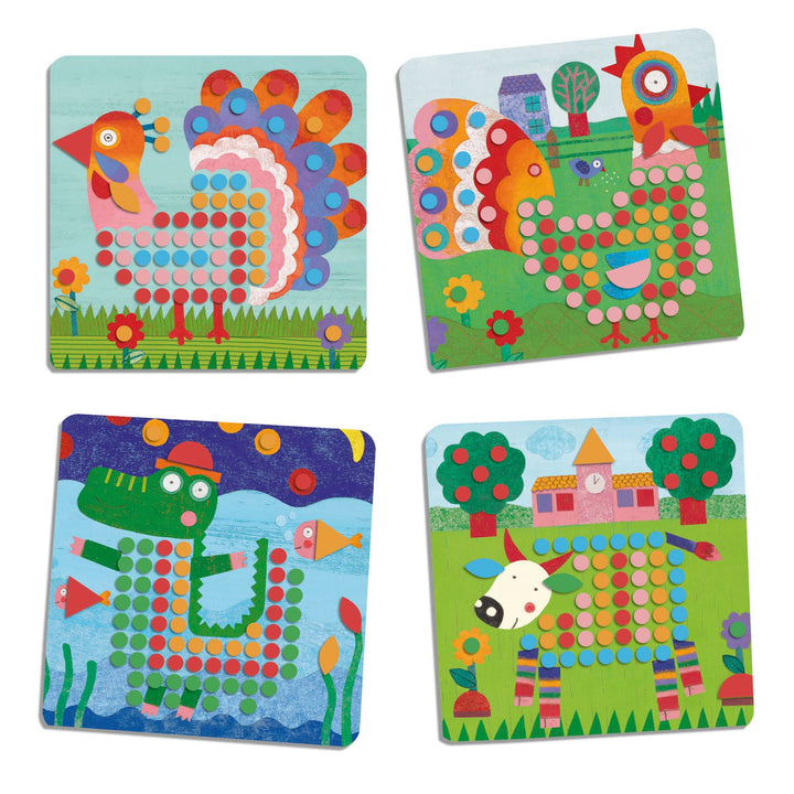 Djeco Mosaico Animo Pegboard
