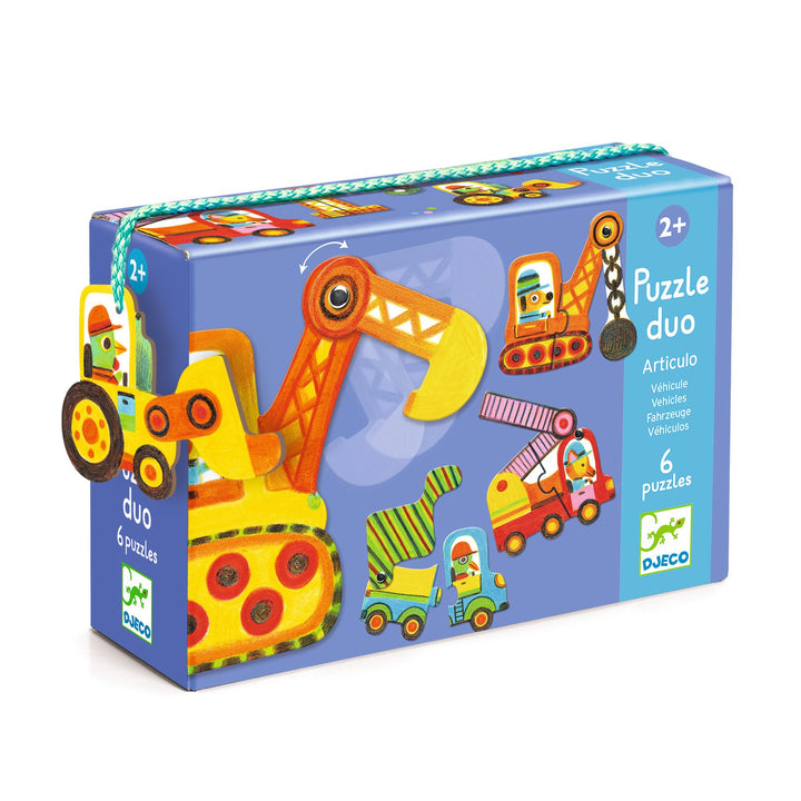 Djeco Puzzle Duo – Articulo Vehicles
