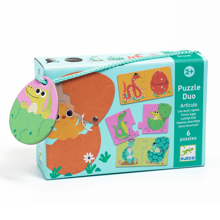 Djeco Articulo Puzzle Duo – Funny Eggs