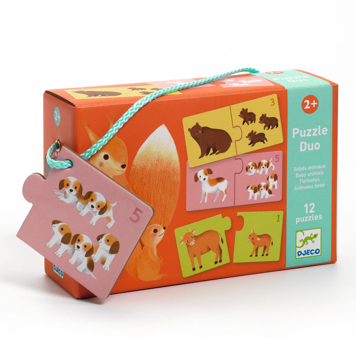 Djeco Puzzle Duo – Baby Animals