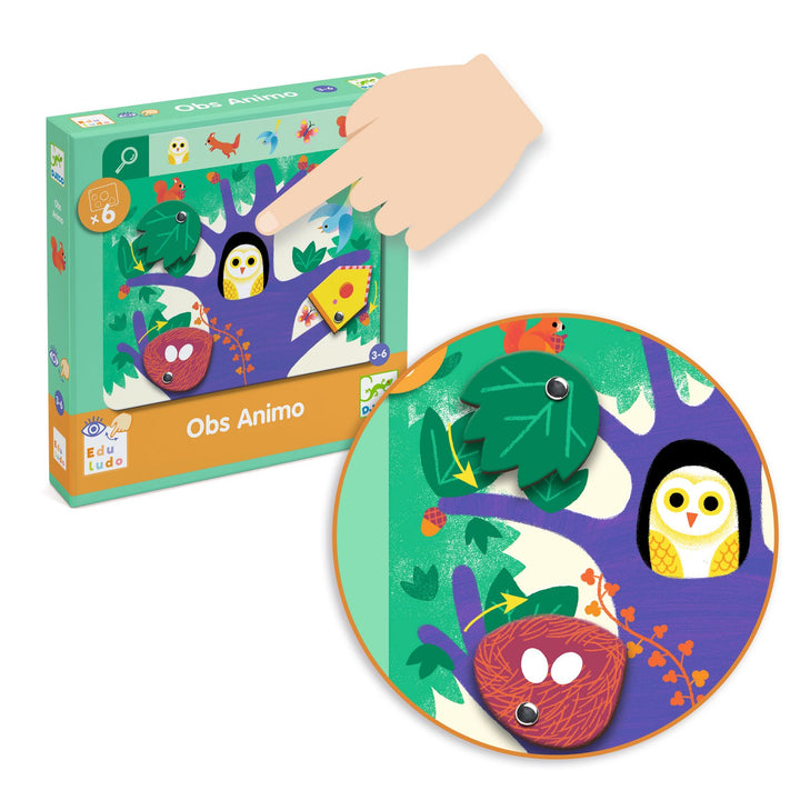 Djeco Edululo Seek &amp; Find Toddler Game – Obs Animo