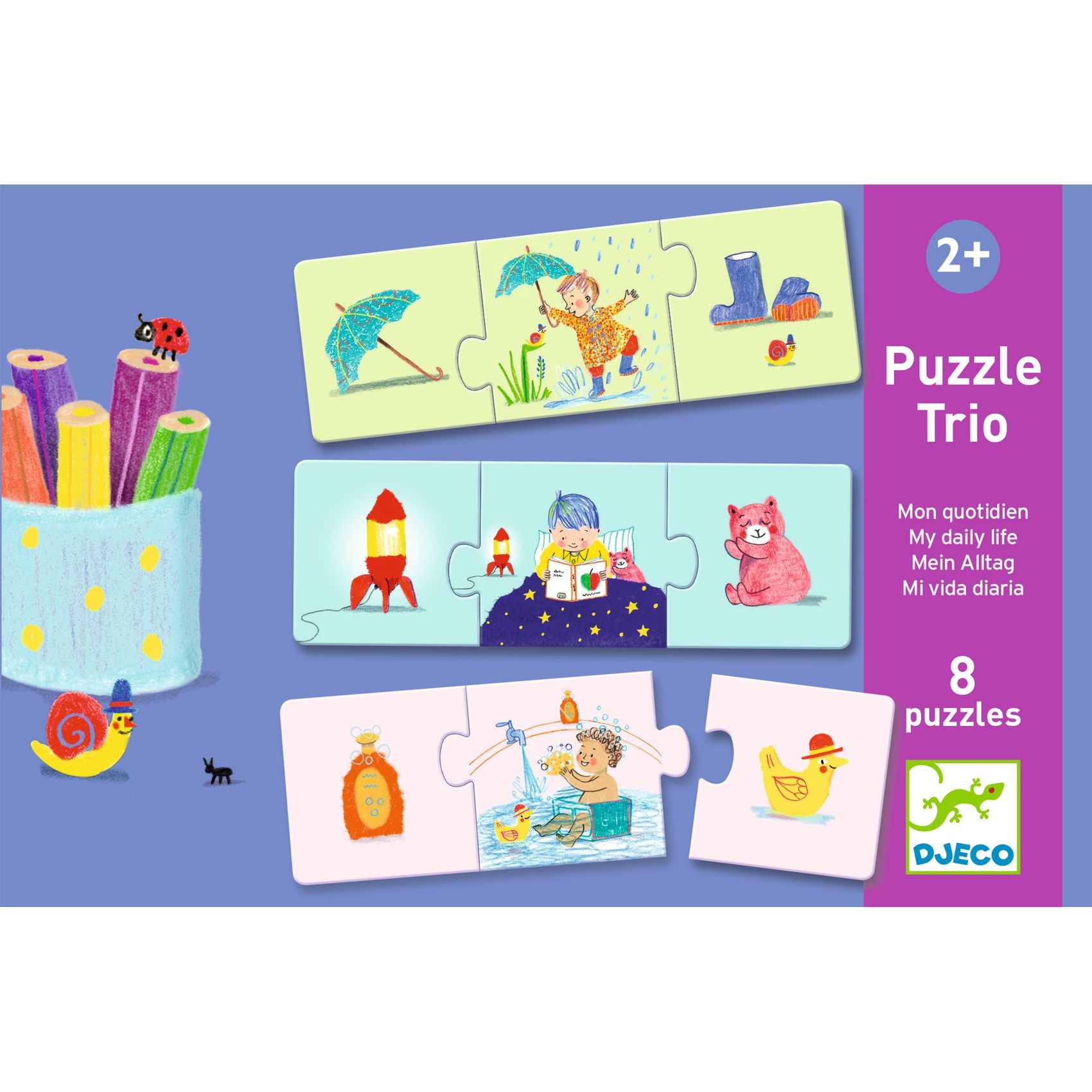 Djeco Puzzle Trio – My Daily Life