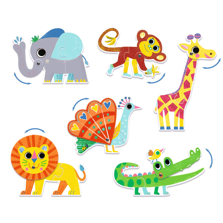 Djeco Puzzle Duo – Articulo Animals