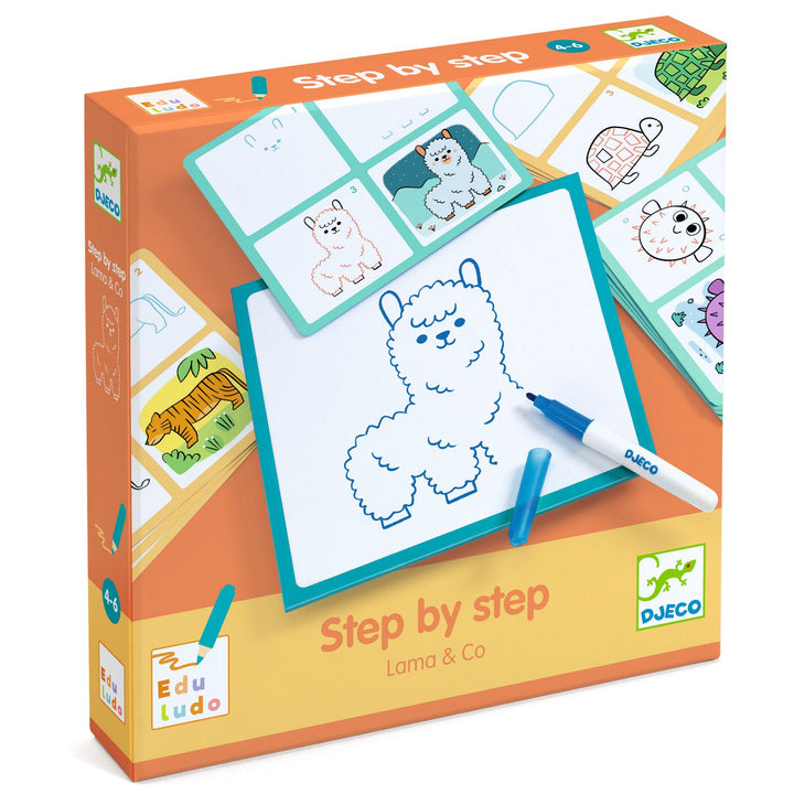 Djeco Edululo Step By Step Drawing – Lama &amp; Co