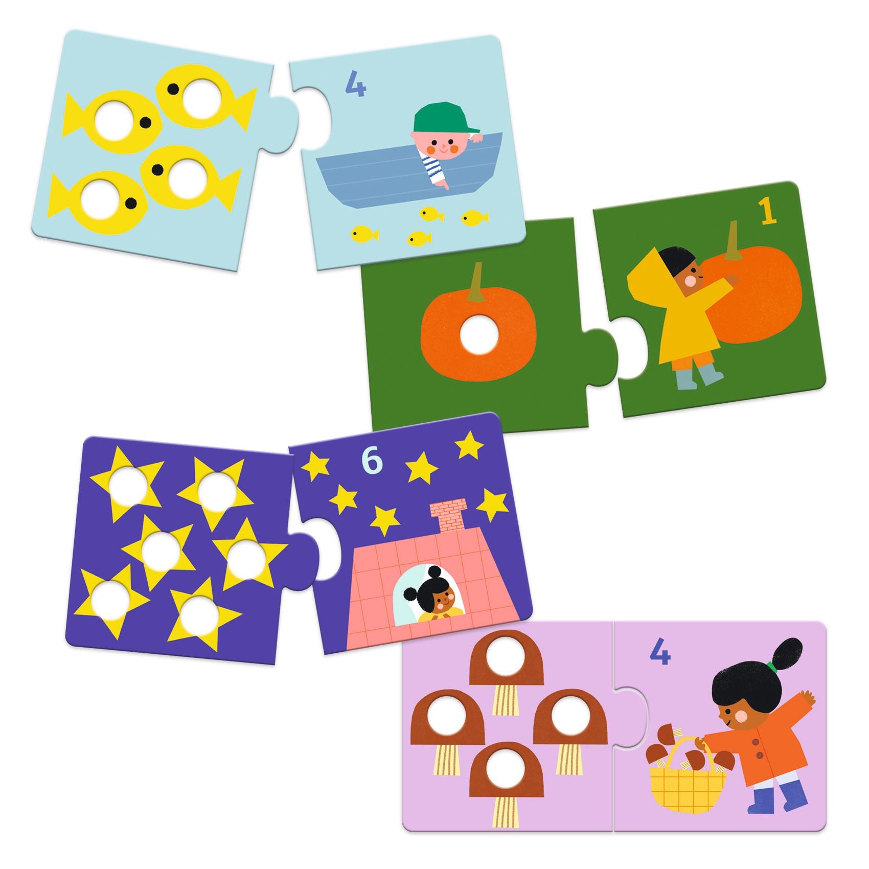 Djeco Puzzle Duo – First Numbers