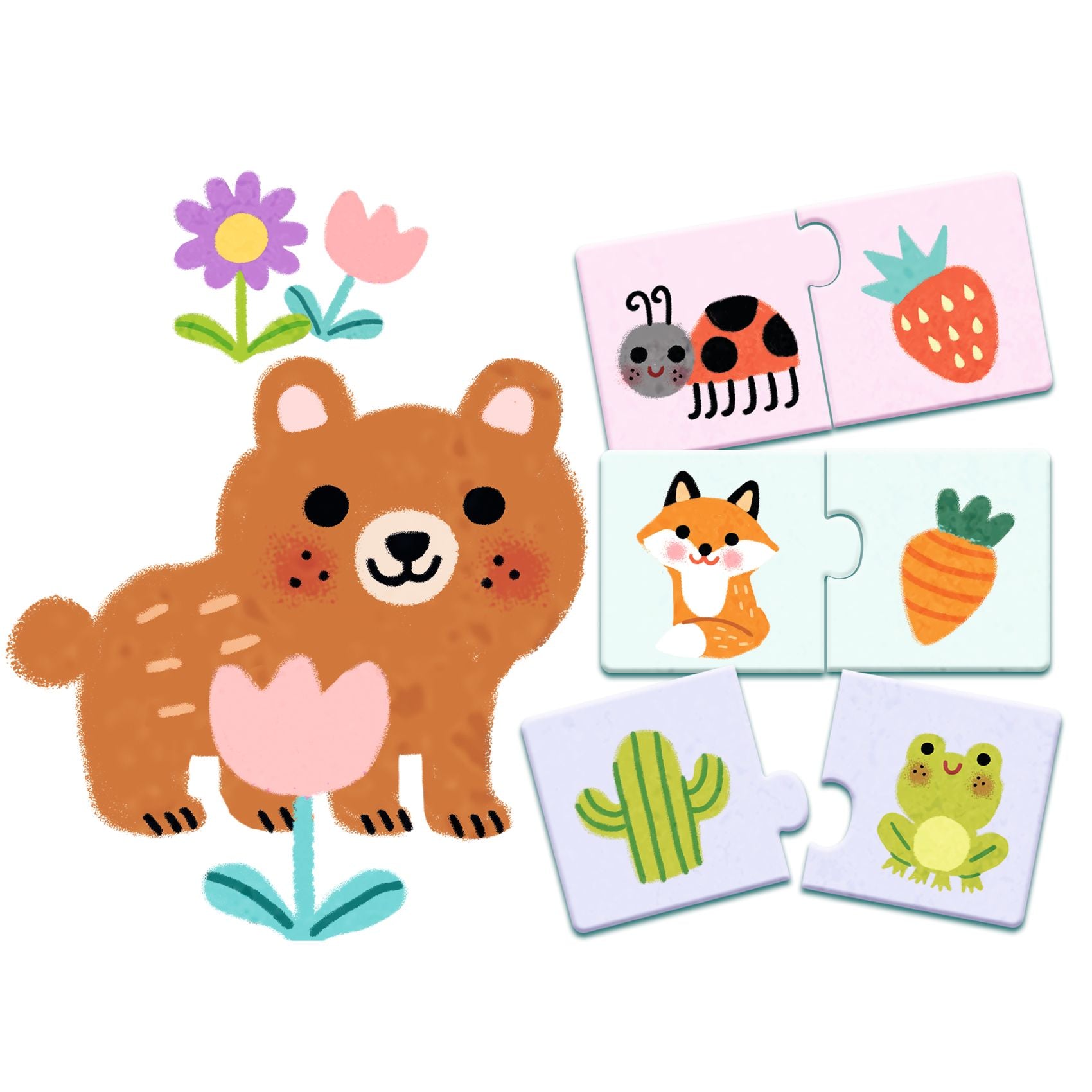 Djeco Puzzle Duo – Colours