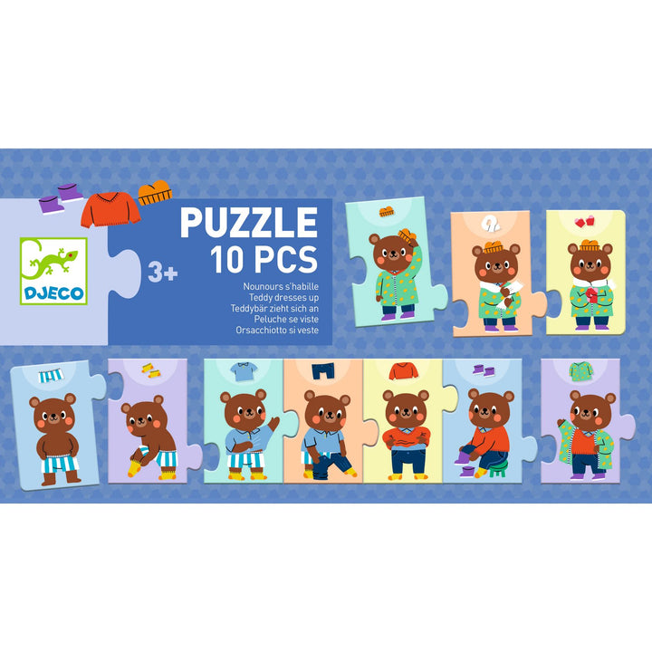 Djeco Dress Up Puzzle – Teddy