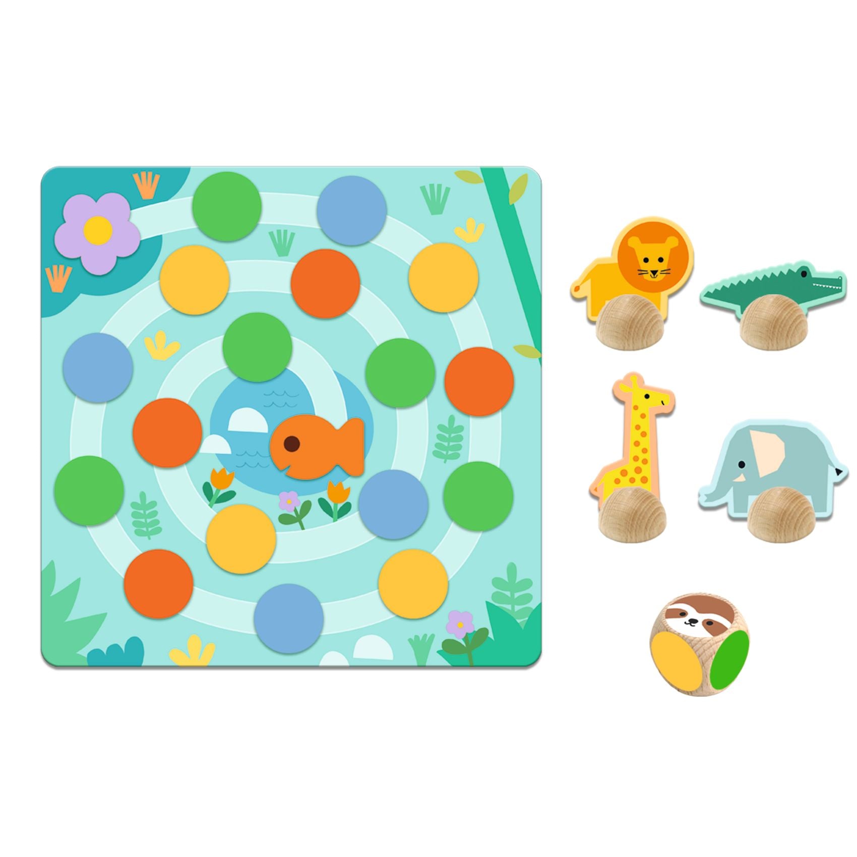 Djeco 5-in-1 Game – Wild Animals