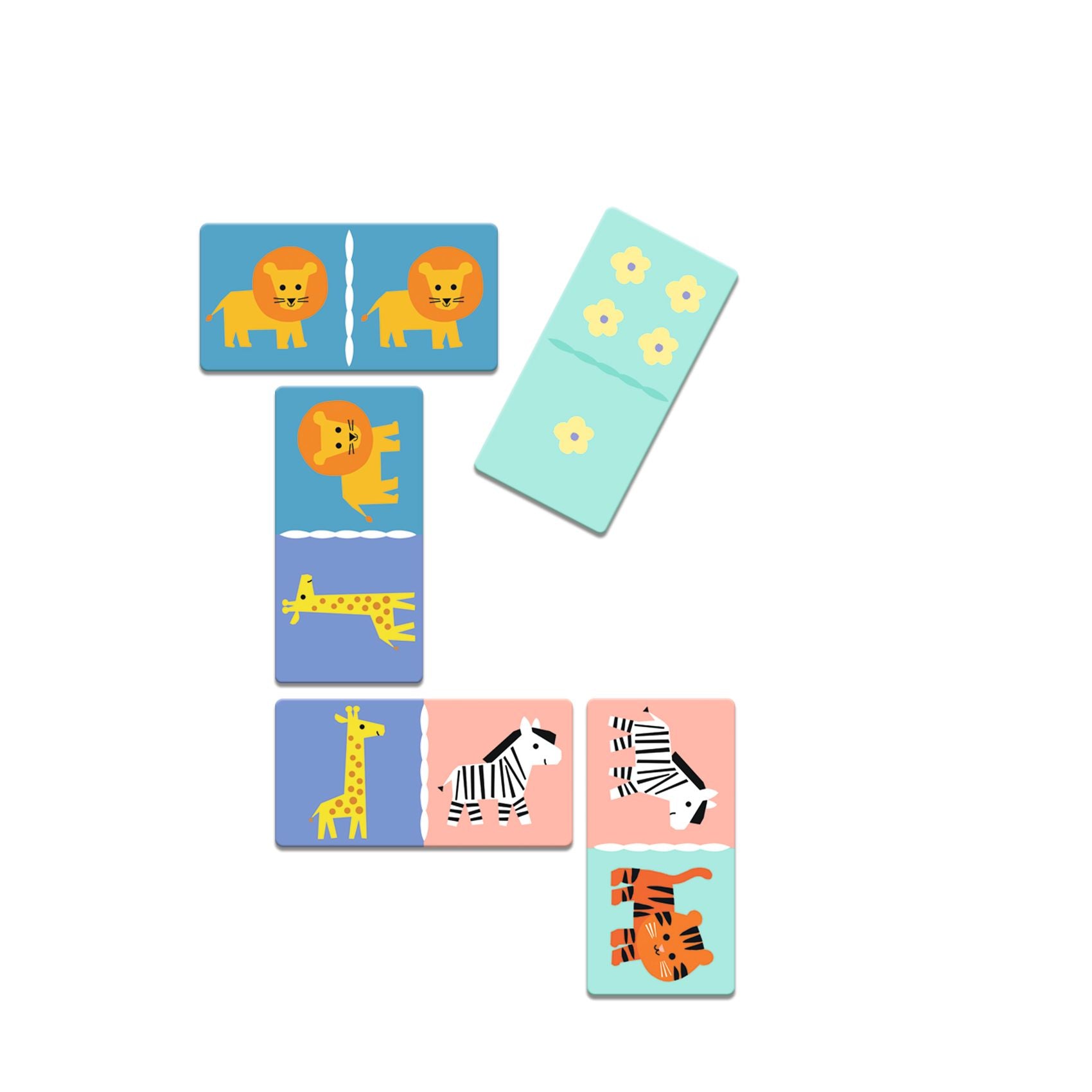 Djeco 5-in-1 Game – Wild Animals