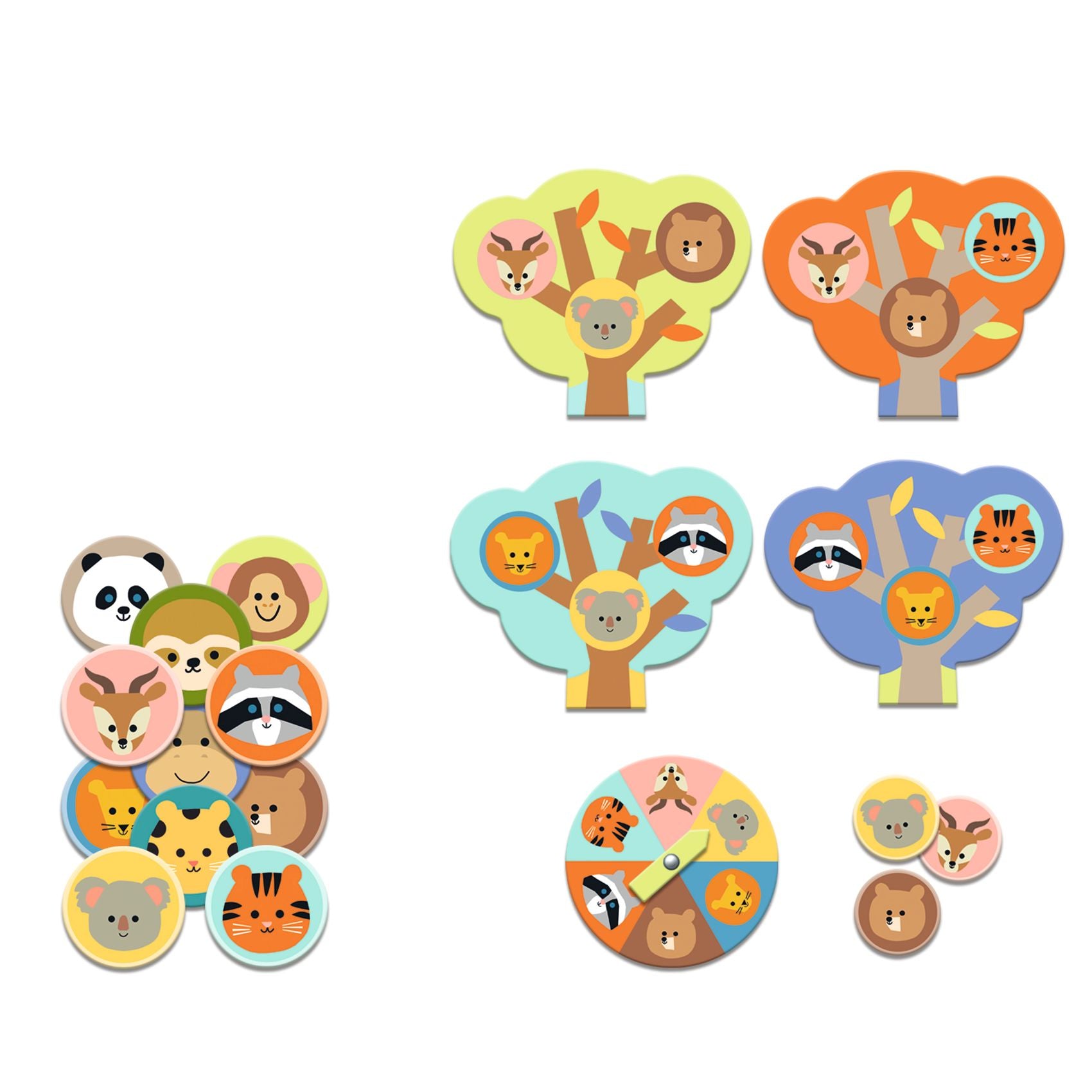 Djeco 5-in-1 Game – Wild Animals