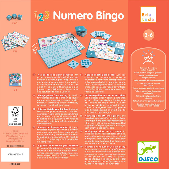 Djeco Eduludo Progressive Bingo Game – Numero Bingo