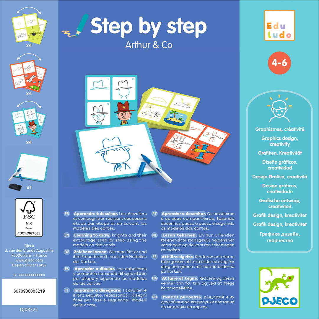 Djeco Edululo Step By Step Drawing – Arthur &amp; Co