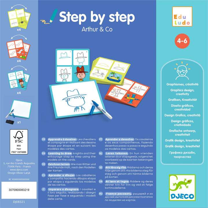 Djeco Edululo Step By Step Drawing – Arthur &amp; Co