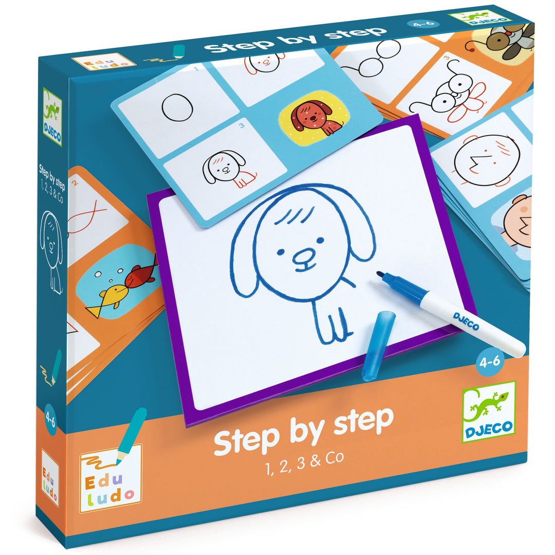 Djeco Edululo Step By Step Drawing – 1,2,3 &amp; Co