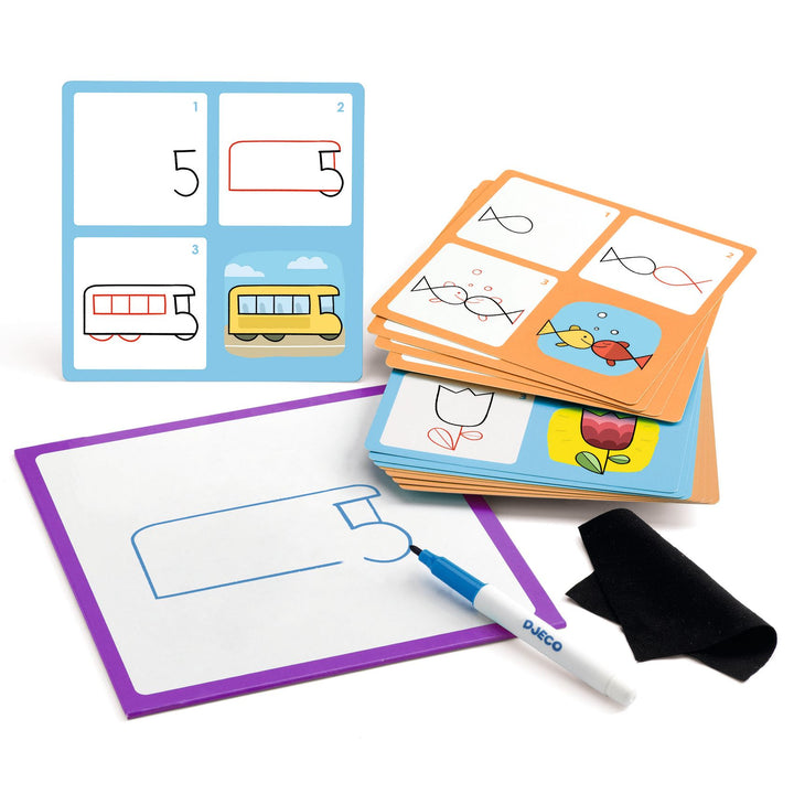 Djeco Edululo Step By Step Drawing – 1,2,3 &amp; Co
