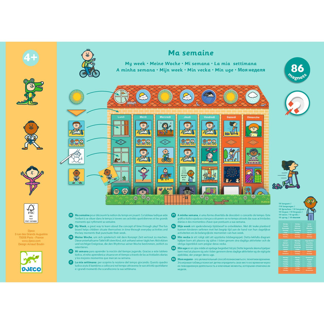 Djeco My Week Magnetic Calendar