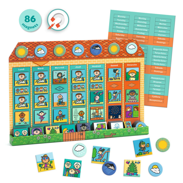 Djeco My Week Magnetic Calendar